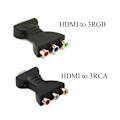 Miniatyrbild 3 av 5: HDMI till 3 RGB/RCA Audio Adapter Komponent Konverter HDMI to 3RCA