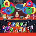 Miniatyrbild 3 av 4: Superhjälte temafest Bland oss Set Cake Insert Flag Banner Kombination Ballonger (FMY) set 6