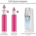 Miniatyrbilde 2 av 2: Hurtigkobling CO2-adapter for Sodastream vannsprinkler Duo Art, Terra, Tr21-4 - Jxlgv null null none