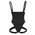Miniatyrbild 3 av 6: Kvinnors Shapewear Tummy Control Thong Bodysuit Complexion Complexion XXXXL