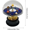 Miniatyrbild 5 av 5: Åtta planeter elektrisk roterande metall solsystem modell med lampor dynamisk simulering solsystem modell rymdvetenskap