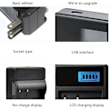 Miniatyrbillede 10 af 10: NPBD1 Kamera Batteri LCD USB-oplader til Cyber-shot DSCP100, DSCP120, DSCP150, DSCP200 Kameraer Bærbar og praktisk