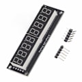 Miniatyrbild 4 av 5: Digitalrör Displaymodul LED 8 Siffror 7 Segment 0,36 Tum TM1637 Drivchip Gul