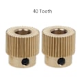 Miniatyrbillede 1 af 5: 26 Tand/40 Tand Messing Drivhjul Foder Gear Hjul Bore 5mm F