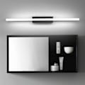 Miniatyrbillede 4 af 5: LED badeværelsesbelysning 40 cm kold hvid 9 W 6000 K sort indendørs badeværelseslampe badeværelsesbelysning 800 lm ikke dæmpbar [energiklasse F]