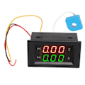 Miniatyrbillede 1 af 4: 2 i 1 Volt Amperemeter 600V 20A Dobbelt Digital LED Amperemeter Voltmeter til Bil Motorcykel