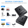 Miniatyrbillede 6 af 10: KVM HDMI-kompatibel switch 2-port boks USB HDMI-switch USB HDMI Switch