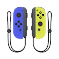 Miniatyrbilde 1 av 3: NS-bryter venstre og høyre håndtak joycon håndtak bryter bluetooth håndtak med fjernvekkelse og håndstropp Electric blue and yellow