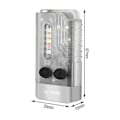 Miniatyrbillede 1 af 5: Boruit V10 LED nøglering EDC lommelygte USB genopladelig magnetisk lommelygte arbejdslys-g