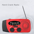 Miniatyrbild 5 av 5: Handvevradio, Handvevradio AM/FM NOAA 3 Laddningsmetoder 1200mAh Powerbank Nödväderradio