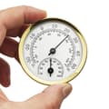 Analog hygrometer temperaturmätare inomhustermometer guld
