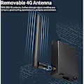 Miniatyrbillede 5 af 5: Vandtæt udendørs 4G-router med SIM-kortslot 5Dbi antenne vægrouter til IPC maks. 15 enheder høj sikkerhed EU-version EU-version sort
