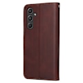 Miniatyrbillede 9 af 9: SKALO Samsung A55 5G PU Læder Wallet Case - Flere Farver Brown Brown