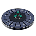 Miniatyrbillede 3 af 4: 2023 NY Solcelledrevet Springvand, 4W Roterende Solcelledrevet Springvand Indbygget 1500mAh Batteri Dam Pumpe Have Springvand til Have Dam eller Dam Pool Fuglebad Fisk