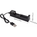 Miniatyrbilde 2 av 5: Smart USB Litiumbatterilader 1A Hurtiglading for 18650, 26650, 14500 4.2V Oppladbart Litium