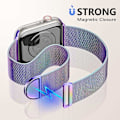 Miniatyrbild 4 av 5: Metallband kompatibel med Apple Watch band 40 mm 38 mm 41 mm Färgglad-WELLNGS Colorful Colorful 38/40/41mm