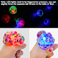 Miniatyrbillede 2 af 5: 3 stk. Mesh Drue Squeeze Stressbolde LED Squishy Bolde Sansestimulerende Legetøj til Børn