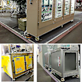 Miniatyrbilde 4 av 5: 4 stk møbelhjul, svingbare hjul, 60f innfellbare nivelleringshjul, nylon aluminiumlegering, 250 kg belastningskapasitet per hjul