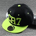 Pikkukuva 1 / 3: Uusi muoti lapsille Ronaldo Cr7 Neymar Njr lippalakki hattu pojat tytöt lapset Messi Snapback hatut Hip Hop lippikset Gorras - green CR7