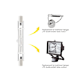 Miniatyrbillede 3 af 5: 5-pak R7s 118mm 400W 230V, R7s Halogen Lineær Lyskilde, Dæmpbar Halogenlampe til Byggearbejde[qb] 400W