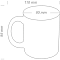 Miniatyrbilde 3 av 4: Kaffekopp Krus Tag Keramisk Kopp Langfinger Kopp Tekopp