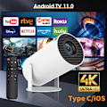 Miniatyrbilde 1 av 5: 4K Miniprojektor 10000 Lumen LED 1080P WiFi Bluetooth UHD Bærbar Hjemmekino