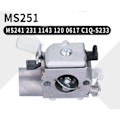 Miniatyrbilde 1 av 3: Forgasser til Stihl ms251 MS241 231 1143 120 0617 ZAMA C1Q-S233