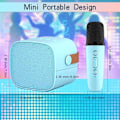 Miniatyrbillede 4 af 5: Børns Karaoke-maskine med mikrofon (blå), bærbar Bluetooth k