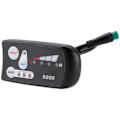 Miniatyrbillede 2 af 5: Elektrisk cykel 36v48v S800 Led LCD-måler kontrolpanel display til Ebike controller 5-polet vandtæt stik black