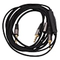 Miniatyrbilde 1 av 5: OFC-erstatningskabel for hodetelefoner, 3,5 mm til dobbel 2,5 mm hodetelefonkabel for Master Tracks HD V8/V10/V12/X3
