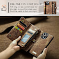 Miniatyrbilde 2 av 5: caseme 008 for iphone 14 brun brun brown