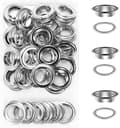 50 Öglor Öglor Set Öglor 20mm Ögla Ögla Kit För Canvas Tarp Tält Reparation Silver