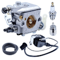 Miniatyrbillede 1 af 4: Karburator med tændspole-kit Passer til Husqvarna 50 51 55 Rancher Motorsav Rancher WT-170-1 WT-170 503281504 Carb