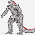 Miniatyrbilde 1 av 5: Flyttbare ledd Godzilla actionfigur filmmodell King Kong Vs