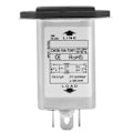Miniatyrbillede 2 af 5: CW2B-10A T (001) EMI-filter med sikringsstik 2-i-1 enkelt sikkerhed 125/250v