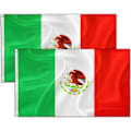 Miniatyrbilde 1 av 5: 2 stk Mexico flagg 3x5 fot 2022 VM-dekorasjoner