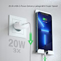 Miniatyrbilde 3 av 5: iPhone hurtiglader med hurtigladekabel, med iPhone 14