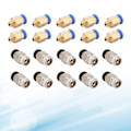 Miniatyrbillede 7 af 8: 20 stk PC4 M10 han lige pneumatisk forbindelse PC4 M6 Hurtig montering