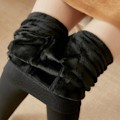 Miniatyrbillede 3 af 5: 1/2 Mode Kvinders Fleeceforet Strømpebukser Termiske Strømpebukser Yderbeklædning Sort 200g Step fødder Black 200g Step feet 1 Pc