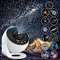 Miniatyrbilde 1 av 6: Stjerneprojektor Planetarium Projektor Stjerneprojektor Galaxy Tak Tak for Voksne med 12 Disker 360° Rotasjon Nattlys for Barn Voksne