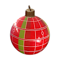 Miniatyrbilde 1 av 4: Ekstra store oppblåsbare julekuler i PVC, juledekorasjonskuler red-checkered pattern