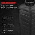 Miniatyrbilde 5 av 5: X-TIGER 9/2 Plasser Oppvarmet Jakke Menn Kvinner USB Elektrisk Termisk Varm Jakke Vinter Utendørs Camping Fotturer Oppvarmet Vest 2Pcs Oppvarmet 2Pcs Heated XXL
