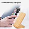 Miniatyrbilde 5 av 5: Trådløs bambuslader, Qi-ladestativ for iPhone 11/XR/XS Max/XS/X/SE 2020, 10W hurtiglading for Samsung Galaxy S20/S10/Note10/S9/S9+/S8+/Note 9