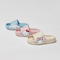Miniatyrbild 5 av 5: Kawaii Sanrio Tofflor Cartoon Hellokitty Cinnamoroll Mymelody Sommar Barnhem Non-Slip Tvätt Sandaler Barn Present - Perfekt Cinnamoroll-B Cinnamoroll-B 33-34