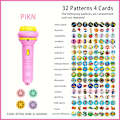 Miniatyrbild 1 av 5: Rolig Projektionslampa: Stimulate Imagination with 32 Patterns and 4 Cards - Suitable for Ages 3-12 pink