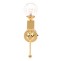 Miniatyrbillede 6 af 8: 1:12 Dukkehuss Miniature Lampe LED Lys Glas Skærm Væghængt Lampe F