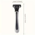 Miniatyrbilde 6 av 9: Herre 3-lags Razor Blade Manuell barbering for menn Erstatt hode Komfortable barberblader 2Holder And 30Blades