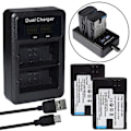Miniatyrbillede 1 af 5: Lp-e6 Batteri eller USB LCD-oplader Kompatibel med Canon Eos 5d Mark Ii Iii 6d 60d 60da 70d 7d 1X battery