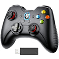 Miniatyrbillede 1 af 5: Trådløs Spilcontroller til Windows 7 8 10 11 PC/PS3/Android/Switch Deck, Dobbelt-Vibration Gamepad Joystick Computer Spilcontroller (sort) black