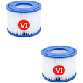 Pikkukuva 1 / 6: Tyyppi VI Spa-suodatinelementti Lay-Z-Spalle, Coleman SaluSpalle 90352E, 58323E, 58323 Pool Spa -suodattimelle 2 pcs